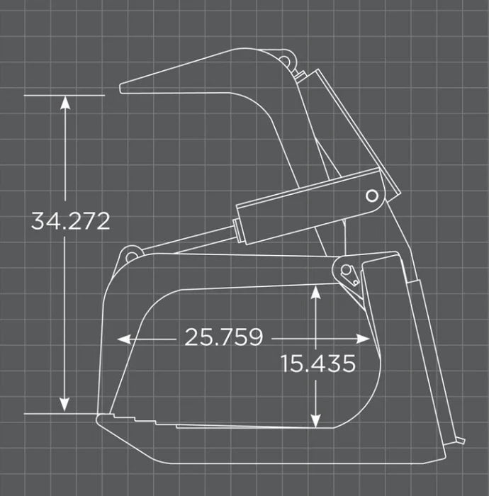 Loflin Fabrication Skid Steer Medium Duty Root Grapple