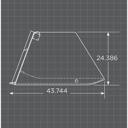 Loflin Fabrication Skid Steer 72" Manure Cake Bucket