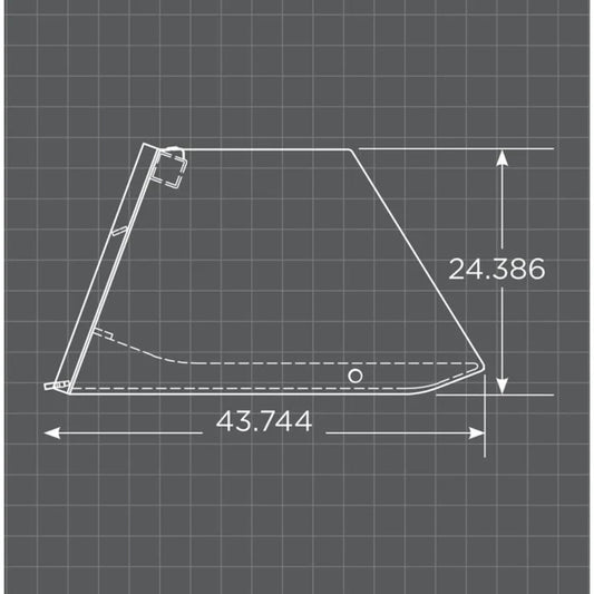 Loflin Fabrication Skid Steer 72" Manure Cake Bucket
